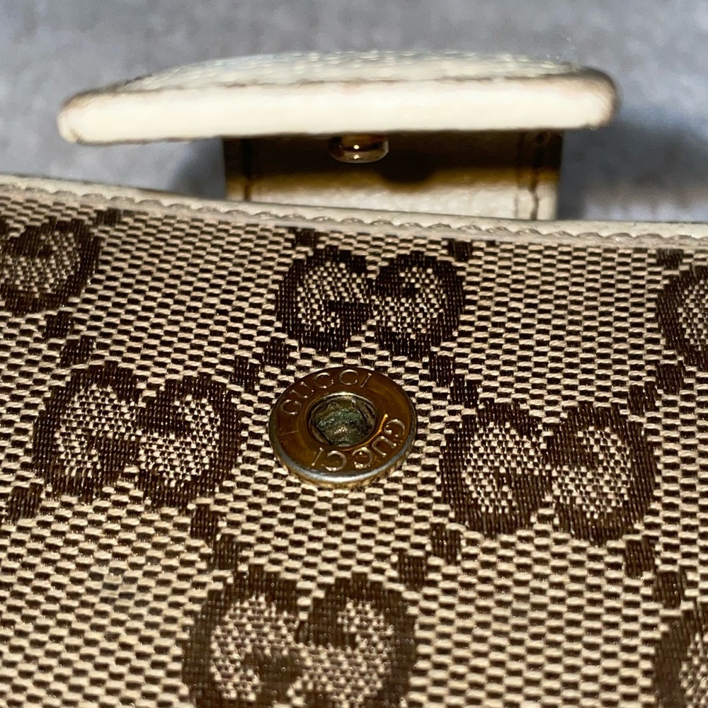 Gucci Princy‎ Bifold Cream and Tan Wallet - Picture 6 of 13